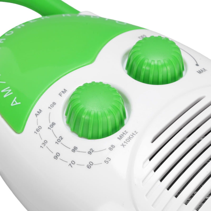 Portable Radio, AM FM IPX5 Water Proof Shower Radio 500mW Output Battery Operated Radio with Electronic Tuning for Bathroom Kitchen Outdoors
