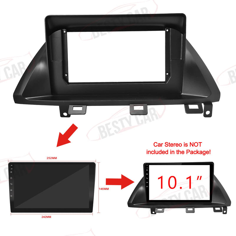 10.1'' Car Radio Stereo Fascia Dash Panel Trim for Honda Odyssey 2005 2006 2007 2008 2009 2010 Dashboard Panel Kit