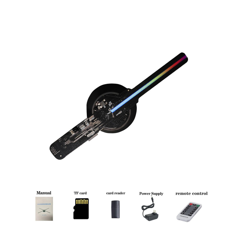 [AUSTRALIA] - Missyou 3DHologramFan,16CM WiFi Bluetooth Projection 3D Video Upgrade Advertising Display Fan 6.3″, Hi-Resolution and HD LED Holographic Christmas Tree 3D Holographic Projector 