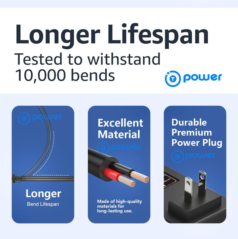 [AUSTRALIA] - T-Power AC Adapter for 9V~ Audiovox D1812 D1788 D1730 & Coby TF-DVD TF-DVD V.ZON 7" & Durabrand Portable DVD Player ONLY AC DC Charger Power Supply 