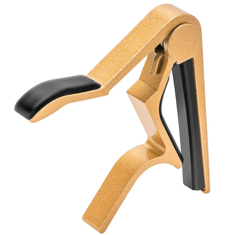 Guitar Capo for Acoustic and Electric Guitars with 6 String Aluminum Material Acoustic Electric Tools Colorful - Gold Yellow