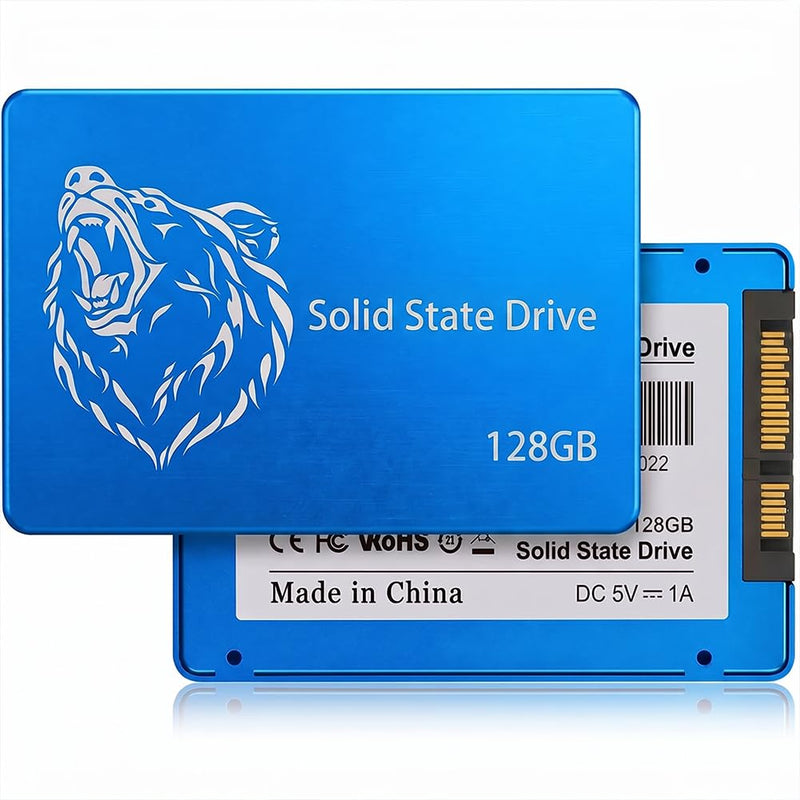 128GB SSD Internal Solid State Drive 2.5" SATA III, 560MB/s for Laptop PC Desktop (Style R)