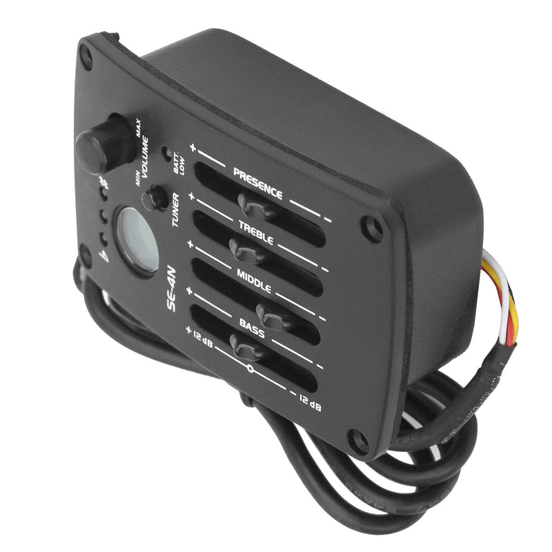 [AUSTRALIA] - 4 Band Equalizer Digital Tuner Pickup, EQ Equalizer Pickup Acoustic Guitar with LCD Display, 4 Band Preamp Musical Instrument Accessories SE?4N Electric Guitar EQ Pickups 
