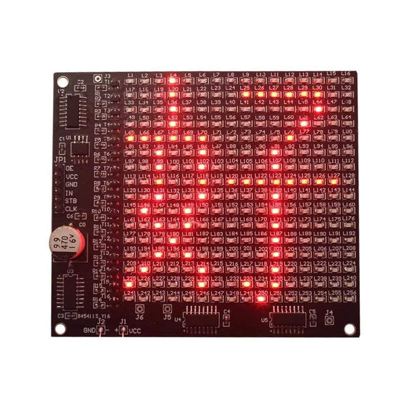 SMD Soldering Practice Board DX-TP17 256 SMD LED Advertising Screen Fun Component Soldering Practice Board Set