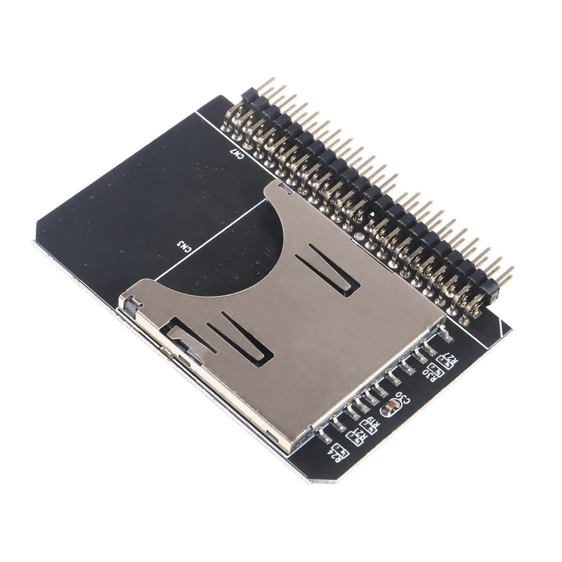 AITIAO 2Pcs SD Card to 2.5 Inch IDE Adapter SD SDHC SDXC MMC Memory Card Converter TF Memory Card to IDE 44Pin Male Adapter to Laptop HDD for DOS/Linux/Windows 98SE, Me, 2000, XP and for Vista.
