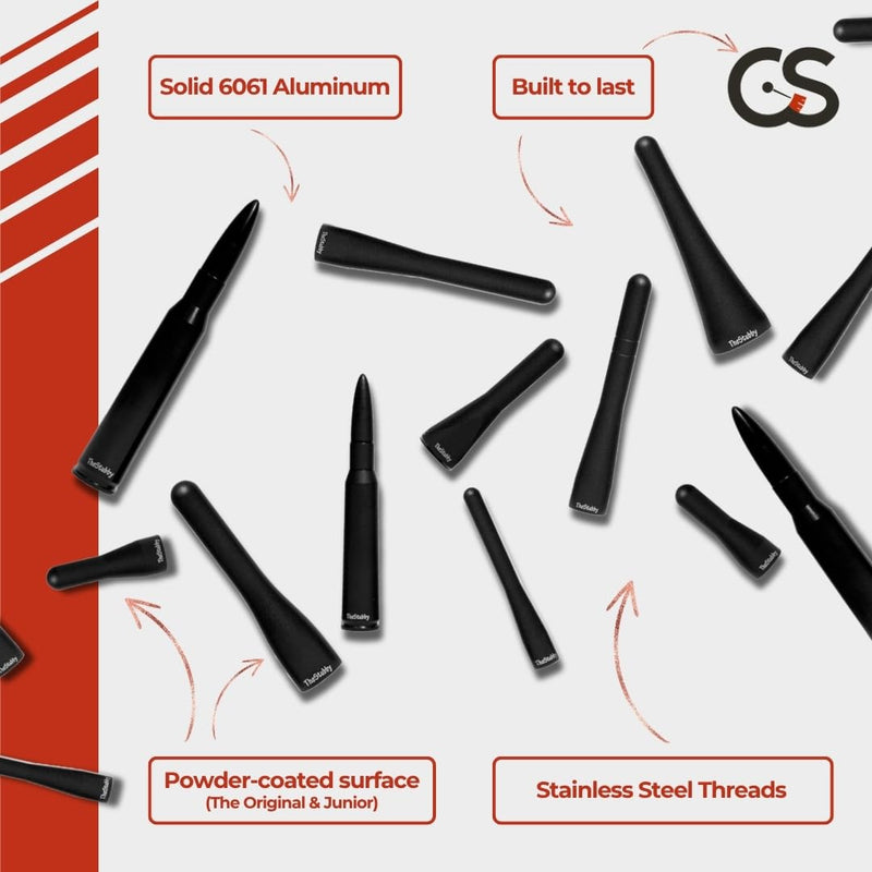 [AUSTRALIA] - CravenSpeed Stubby Antenna Compatible with Ford F-250 & F-350 Super Duty 2017-2026 | 3.2 Inches | Short Antenna Replacement | Made in The USA F-250 & F-350 2017-2026 