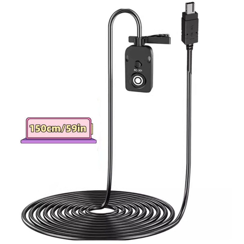 [AUSTRALIA] - RC-301 Camera Release Cable for Nkon Remote Shutter Control Compatible with DF, Z5, Z6, Z7, D750, D7200, D7100, D7000, D7500, D5000 D600, D610, D5100, D5200, D5300, and D5600 Models 