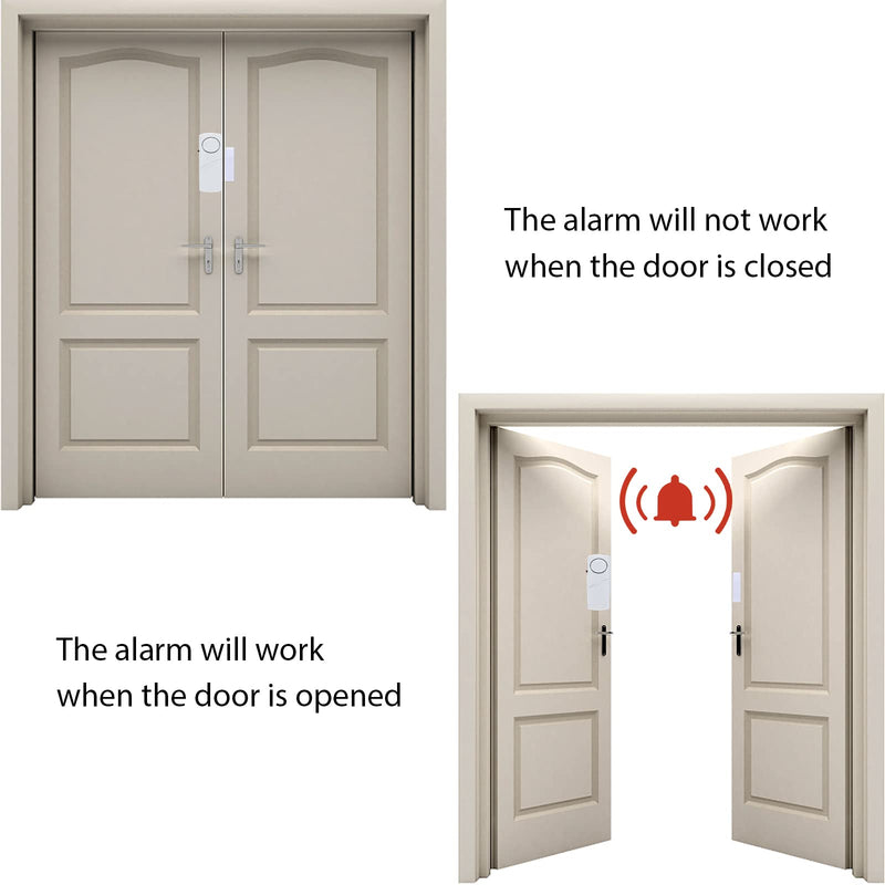 Door Window Alarm, 90DB Door Alarms for Kids Safety, Wireless Sensor Door Window Burglar Alarm-Window Pool Alarms for Home (15 Pack) 15 Pack
