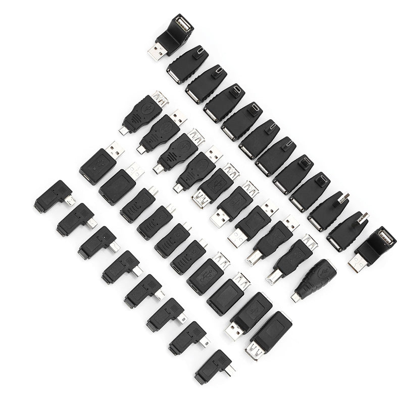 Male Female Adapter, Easy to Use Gender Changer Black for Electronics DIY Automotive Home Projects Professionals