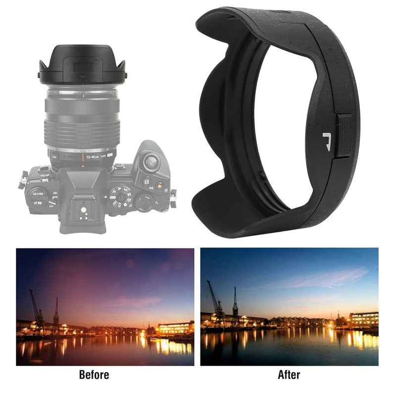 [AUSTRALIA] - Lens Hood for M. ED 12 40mm F2.8 Lens Prevent Non Imaging Light, Avoid Haze, from Scratches, Compatible 