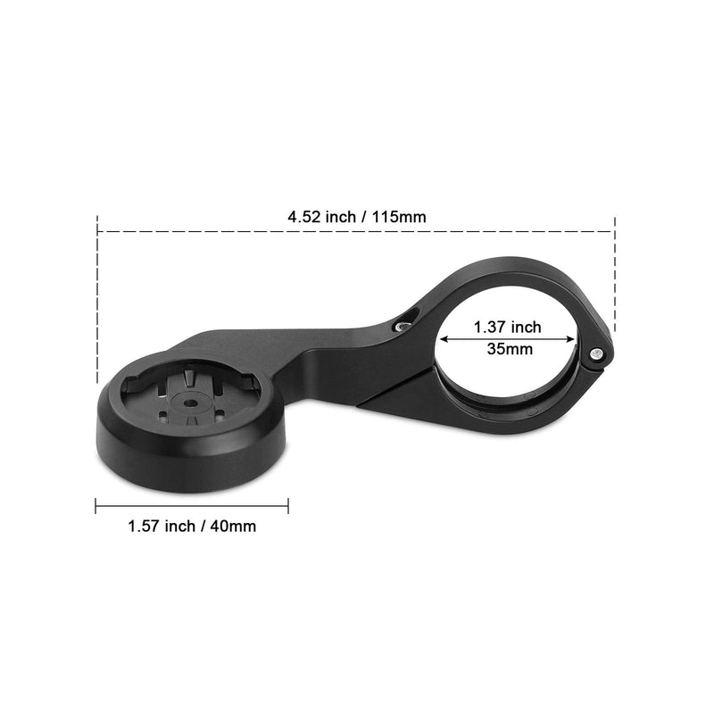 CooSpo Bike Computer Mount, Out-Front Bike Computer Mount Compatible with Garmin,Wahoo,XOSS Bike Computer, Out Front Bracket Plastic Bike Computer Mount Adapter Base YCJ-BK