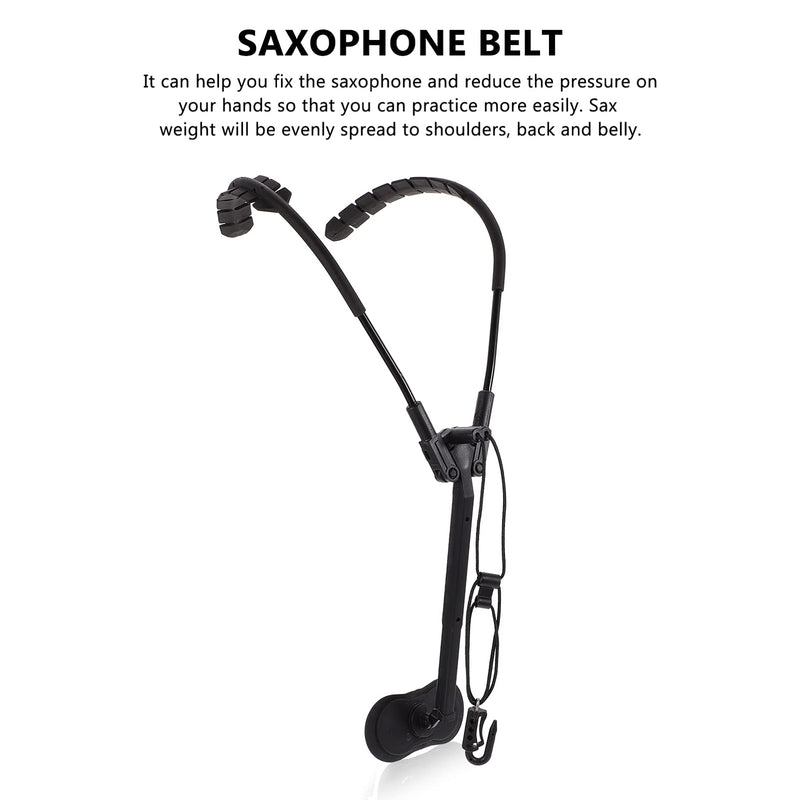 Vaguelly Saxophone Neck Strap Sax Shoulder Strap Adjustable Saxophone Harness Strap for Alto Tenor Soprano Saxophone