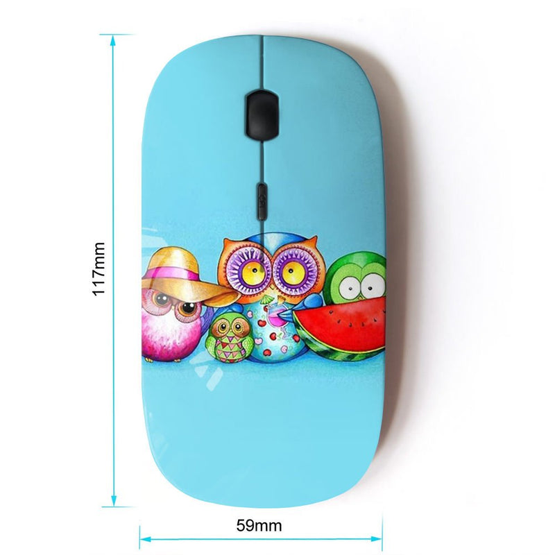 KOOLmouse [ Optical 2.4G Wireless Mouse ] [ Cute Colorful Owl Pattern ]