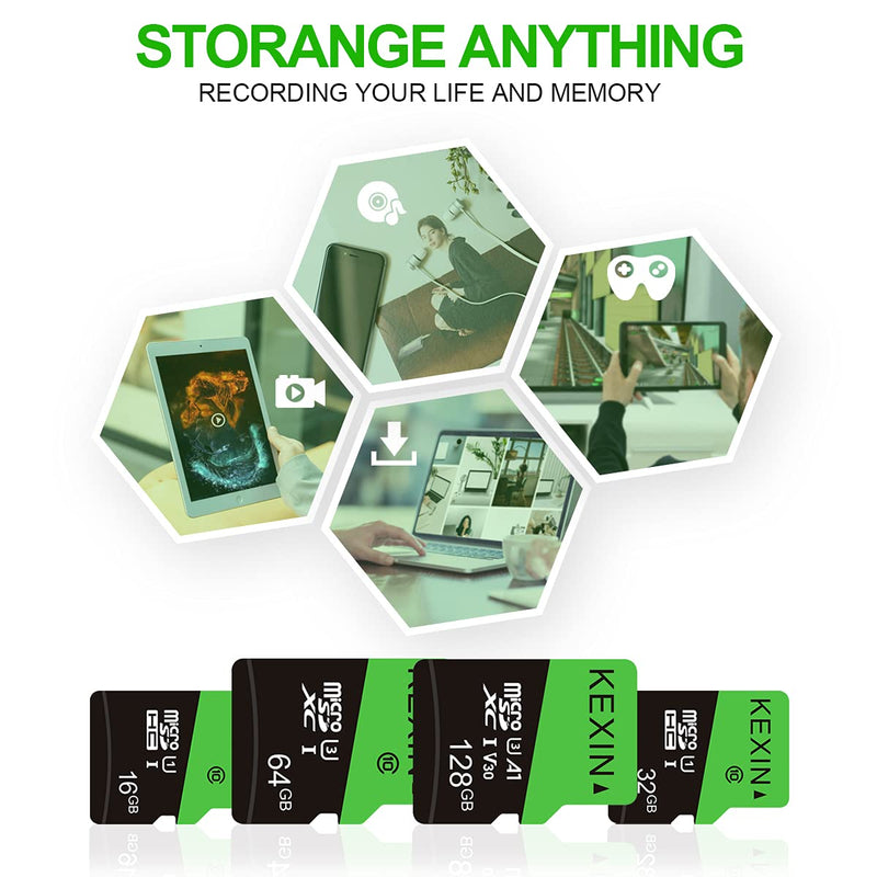 KEXIN 32GB Micro SD Card 32 GB Class 10 Ultra Micro SDHC UHS-I Bulk Memory Card C10, U1, 10 Pack Bulk Micro SD Card 7).10 x 32G
