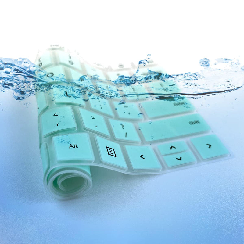 MUBUY Keyboard Cover for 12.4" New Microsoft Surface Surface Laptop Go 2 (2022 Release) & 12.4 " Surface Laptop Go (2021 2020 Release) Touchscreen Laptop (Not fit Surface go 10.5") -MintGreen MintGreen