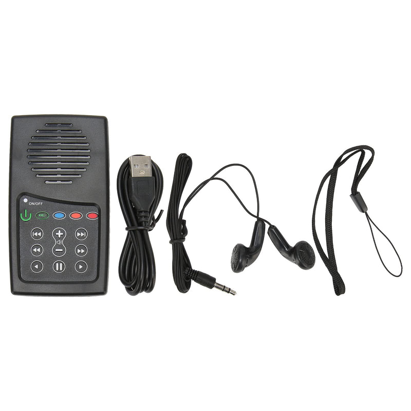 [AUSTRALIA] - Solar Powered Bible Reader, Portable Electronic Bible Audio Player Built in 8G Capacity for Seniors and The Blind. 350mAh (English KJV with French with Aramaic) English KJV with French with Aramaic 