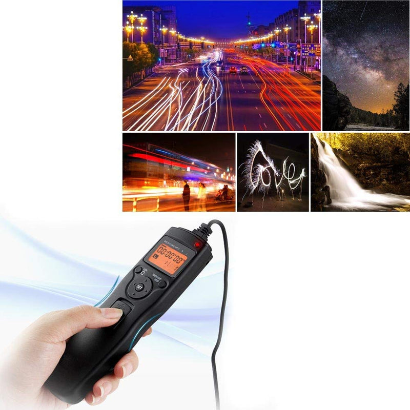 ABUYCS Camera Shutter Release Wired LCD Timer Remote Control Intervalometer Time-Lapse Photography Device Compatible for Sony Alpha A7 A7S A7R A3000 A7M2 A7R2 A7II A7III A7RIII A7SIII A6000