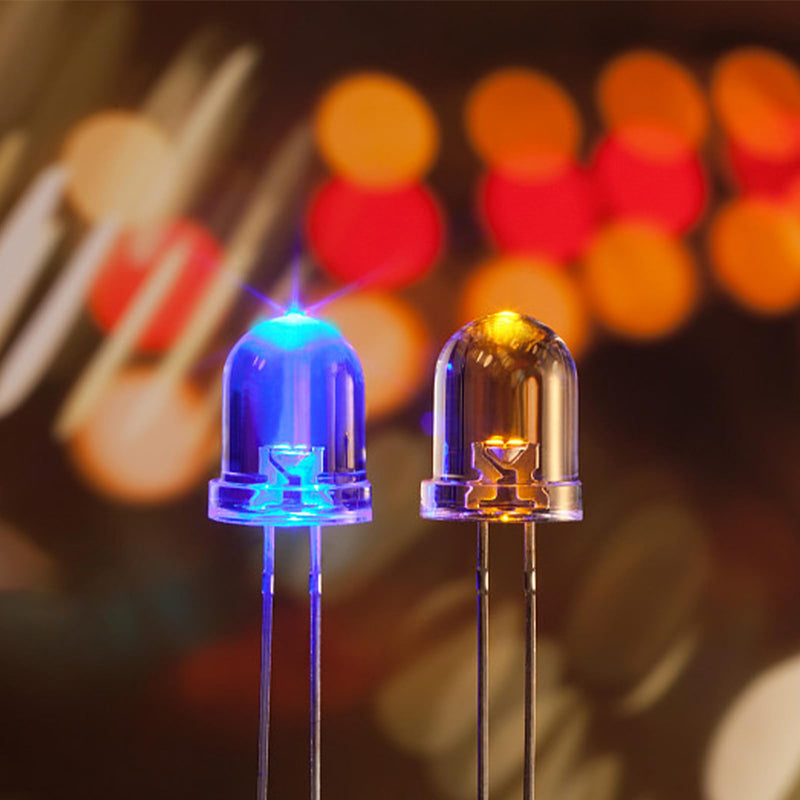 LED Diode 3 mm Light Emitting Diodes Set Warm White Red Blue Green Chartreuse White Orange Purple Pink Yellow Diodes 2 Pin (10 Colours, Pack of 200)