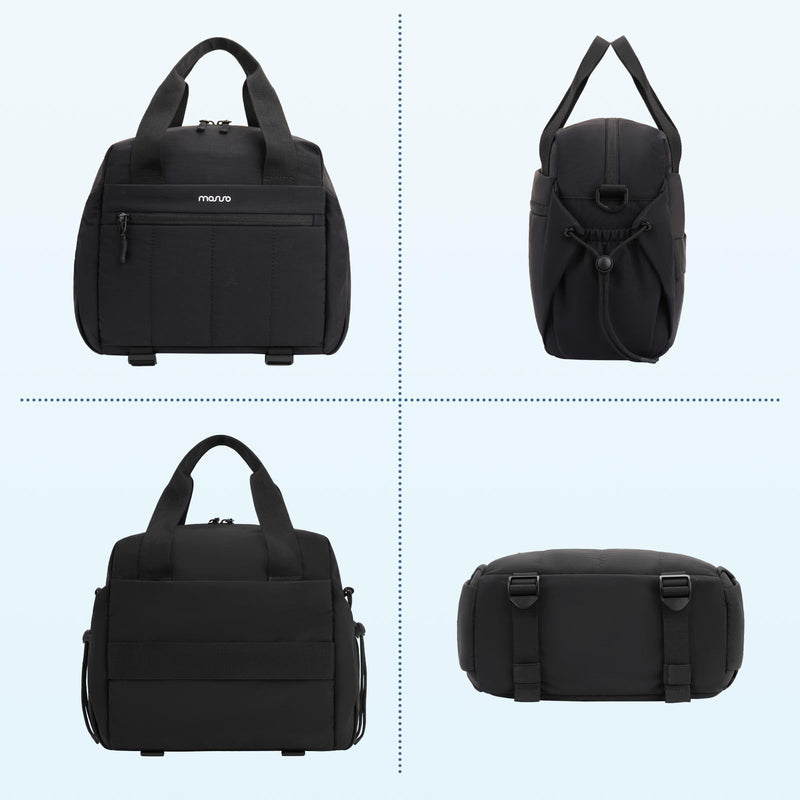 MOSISO Camera Bag, Photography Shoulder Bag Padded Camera Case, Black | DSLR/SLR/Mirrorless Lightweight Padded Camera Case with Rain Cover&Bottom Tripod Holder Compatible with Canon/Nikon/Sony