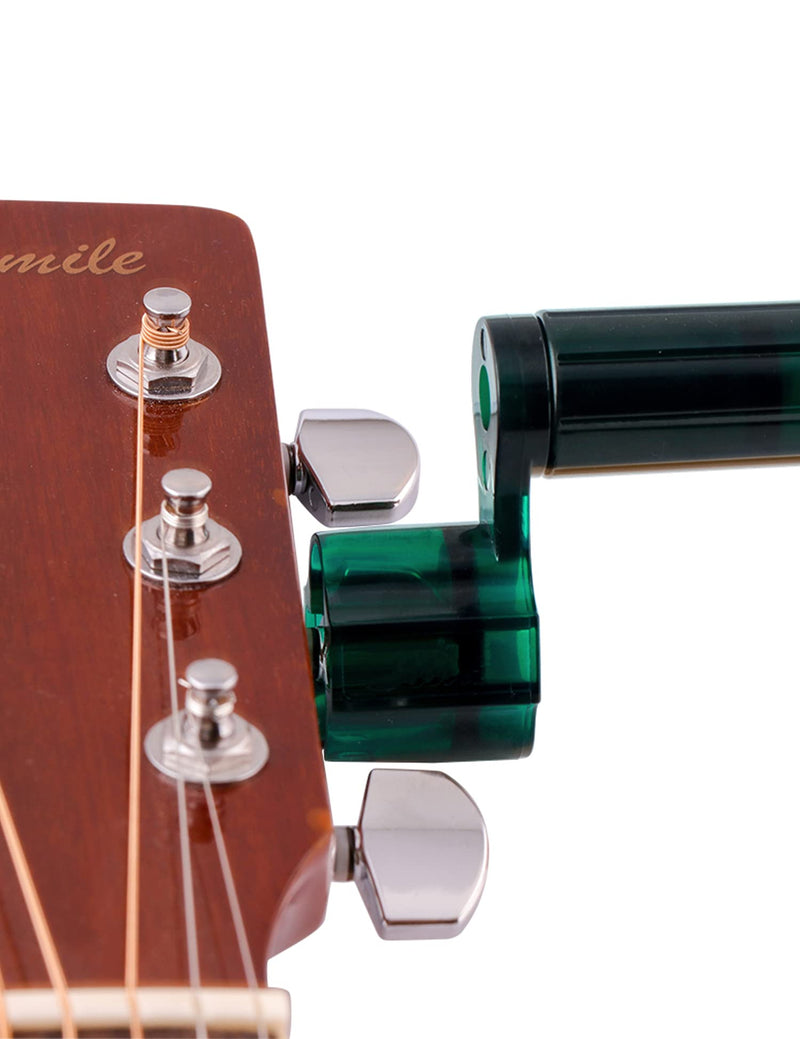 [AUSTRALIA] - Metallor Guitar String Winder Bridge Pin Remover Speed Peg Puller for Guitar Bass Banjo Mandolin Ukulele and More String Instruments Green. 