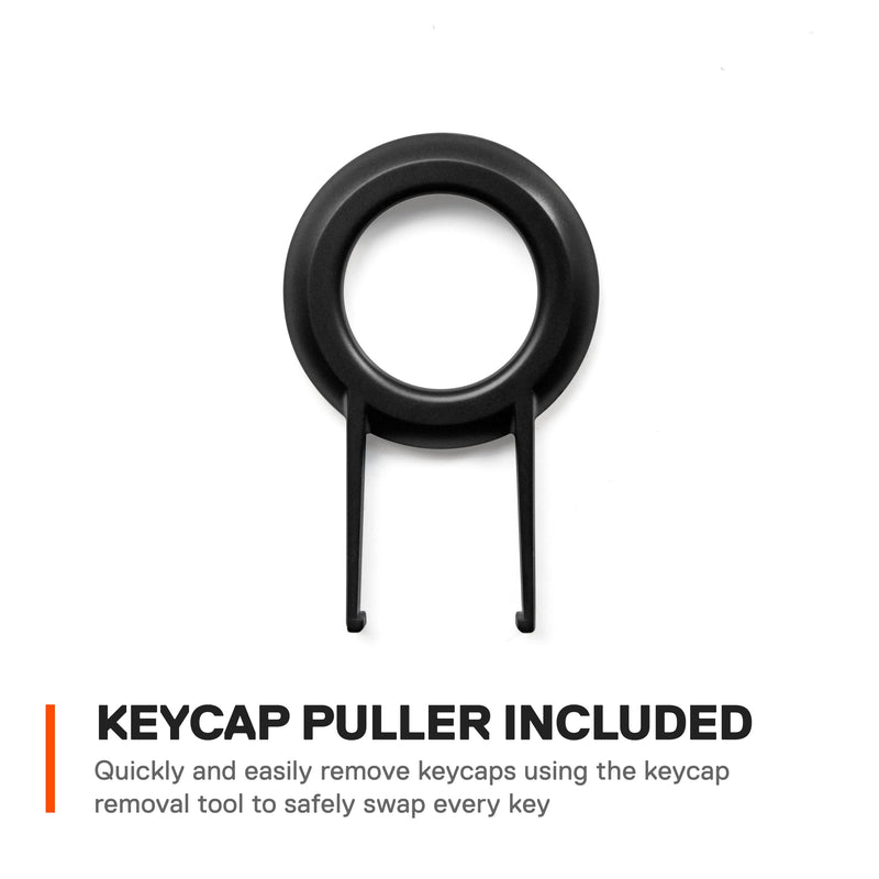 SteelSeries PRISMCAPS - Double Shot Pudding-Style Keycaps - Durable PBT Thermoplastic - Compatible with a Wide Range of Mechanical Keyboards - Black