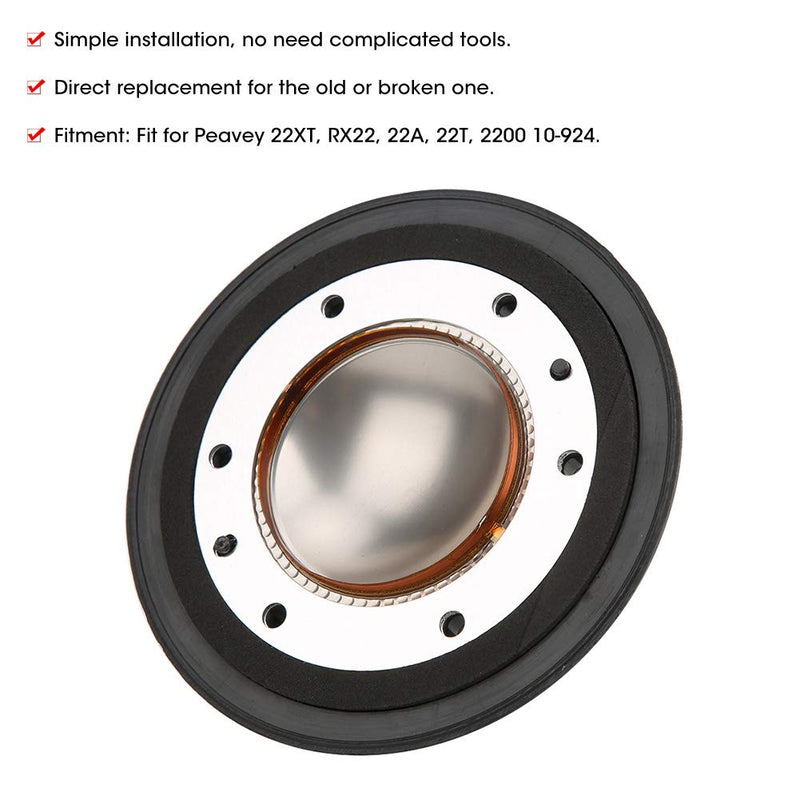 Tweeter Diaphragm, Speaker Components Diaphragm Replace 10-924 Speaker Diaphragm Car Audio Modification Replacement Part Speaker Accessories Fit for Peavey 22XT RX22 22A 22T 2200