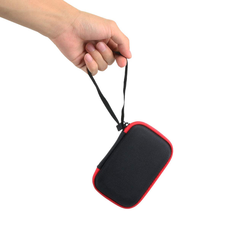 co2CREA Hard Travel Case Replacement for Samsung T7 Touch Portable SSD 500GB 1TB 2TB External Solid State Drives (Black Case + Inside Red) for 1 Hard Drive Black Case + Inside Red