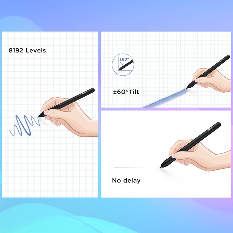Drawing Tablet, UGEE Computer Graphics Tablets with 10 Hot Keys, 6.5x4 inch OSU Tablet with Battery Free Stylus