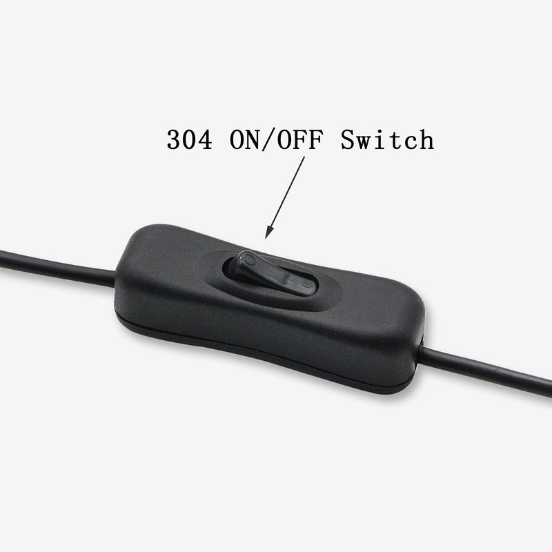 PNGKNYOCN 20cm Male to Female USB Cable with On/Off Switch, for USB Fan, LED Desk Lamp and Other Computer Peripheral Low-Power Electrical Devices(2-Pack）