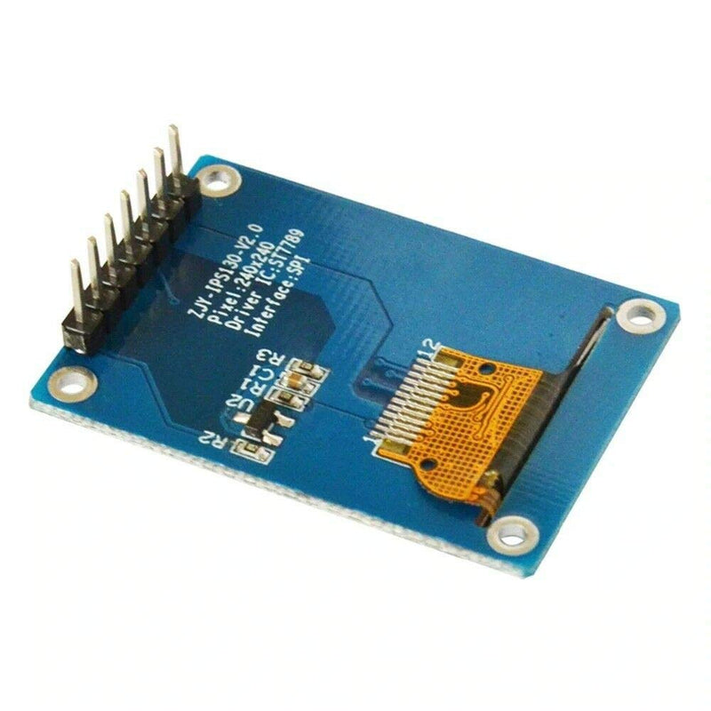 TECNOIOT 1.3 inch IPS HD TFT ST7789 Drive IC 240 x 240 Full Colour LCD Display Module | 1.3 Inch IPS HD TFT ST7789 IC 240 x 240 Full Colour LCD Display Module
