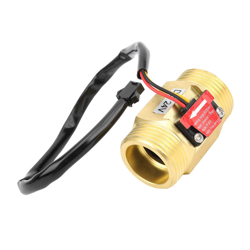YFB10 Hall Flow Meter Switch G1in Water Flow Sensor Turbine Meter DC24V for Water Heater
