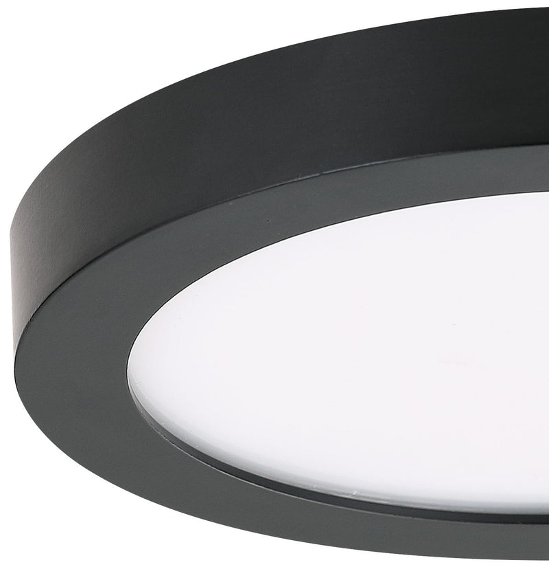 Minka Lavery 708-66A-L Vantage LED Flush Mount, 1-Light, 15 Total Watts, 7.5-in H x 1-in W, Coal Black 7.5" Wide