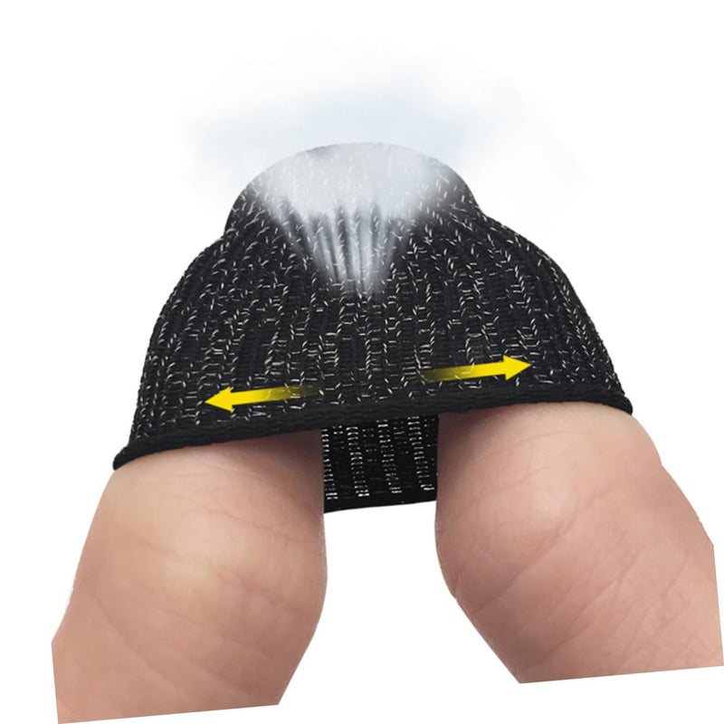 10pcs Finger Cots Touchscreen Finger Sleeve Finger Tube Cover Thumb Cots Mobile Game Controller Finger Sleeve Fabric Finger Gloves Finger Toe Cots Nylon Cell Phone White Finger Cap