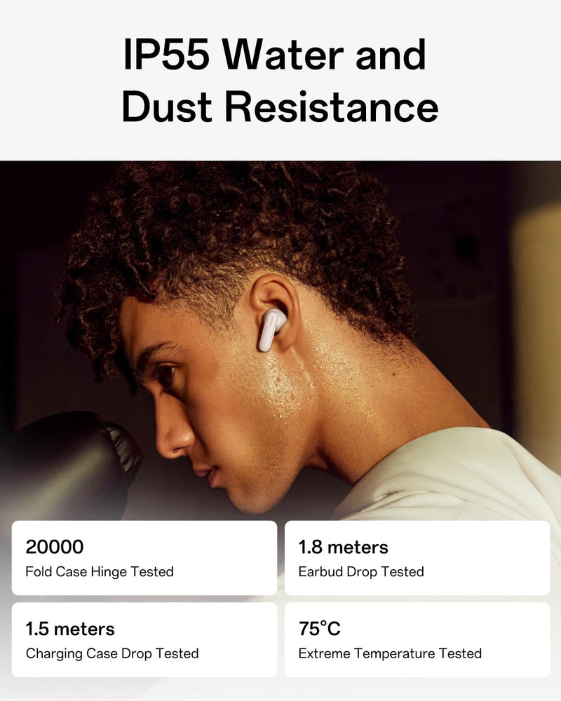 OPPO Enco Buds3 Pro True Wireless Earbuds, Bluetooth 5.4 in-Ear Headphones Stereo, Clear Vocals, Deep Bass, 54H Playtime, 12.4mm Dynamic Driver, Personalized Equalizer, IP55, White Glaze White