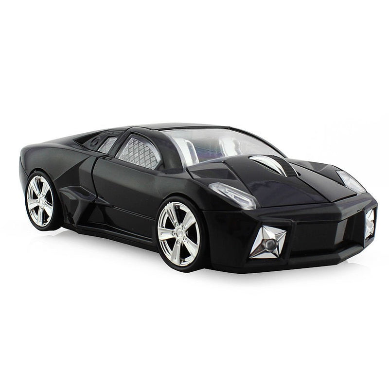 jinfili 2.4GHz Sports Car Wireless Mouse Optical Cool 1600DPI 3D USB Wireless Gaming Mice for Pc Laptop Windows 10 Black