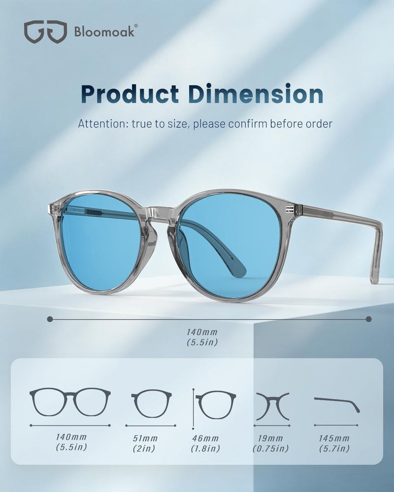 Z Guard Blue Tint Glasses for Strobe Light Sensitivity, Flashing Light Glasses for Concerts/Screen Flicker Max - Blue
