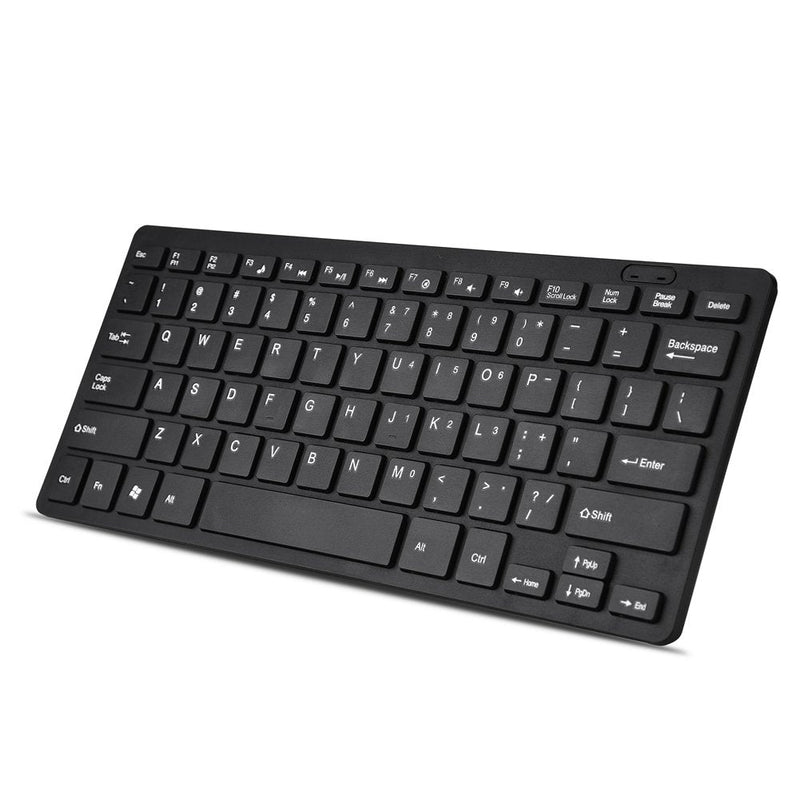 Mini Wired Keyboard,Ultra Thin Full Size USB Wire Corded Keyboard,Portable 78 Keys USB Multimedia Game Office Keyboard, Suitable for PC, Computer, Apple Mac, Laptop, Windows (Black) Black