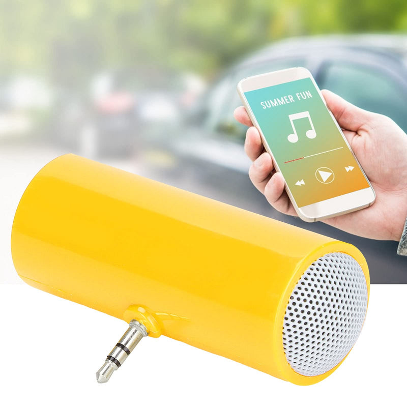 Mini Stereo Speaker,New DIY Pillow Speaker, True HD and Unique Soft Sound Portable Speaker, Portable Plug in Speaker with 3.5mm Aux Audio Input, for Mobile Phones and yellow