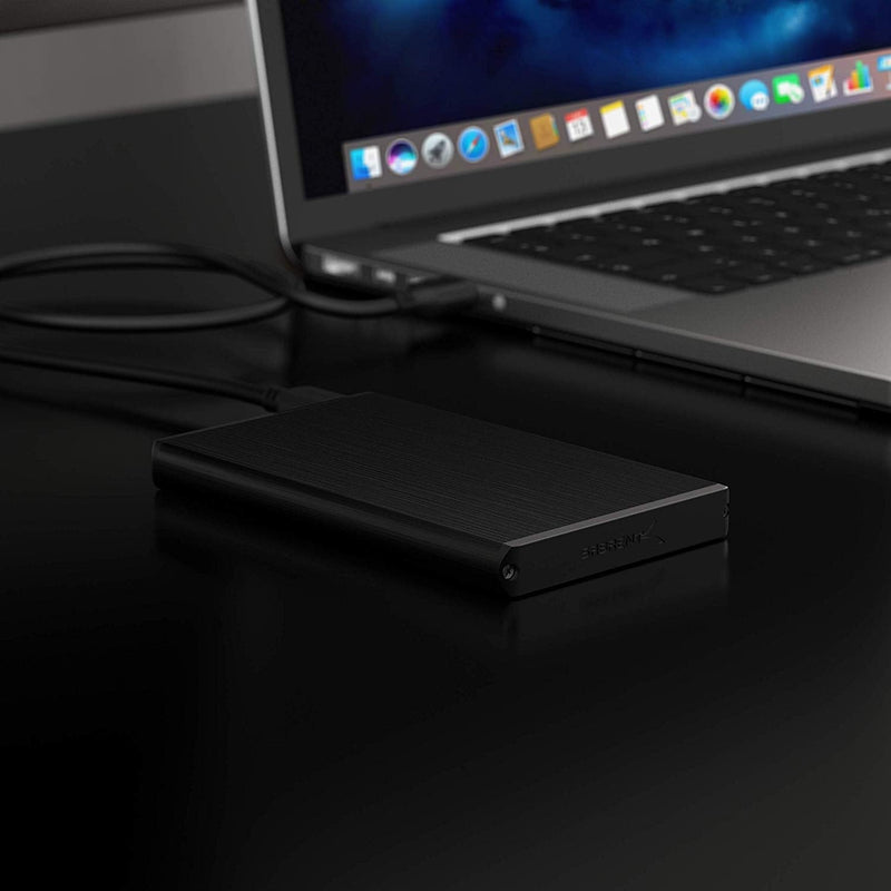 SABRENT Ultra Slim USB 3.0 to 2.5-Inch SATA External Aluminum Hard Drive Enclosure [Black] (EC-UK30) black