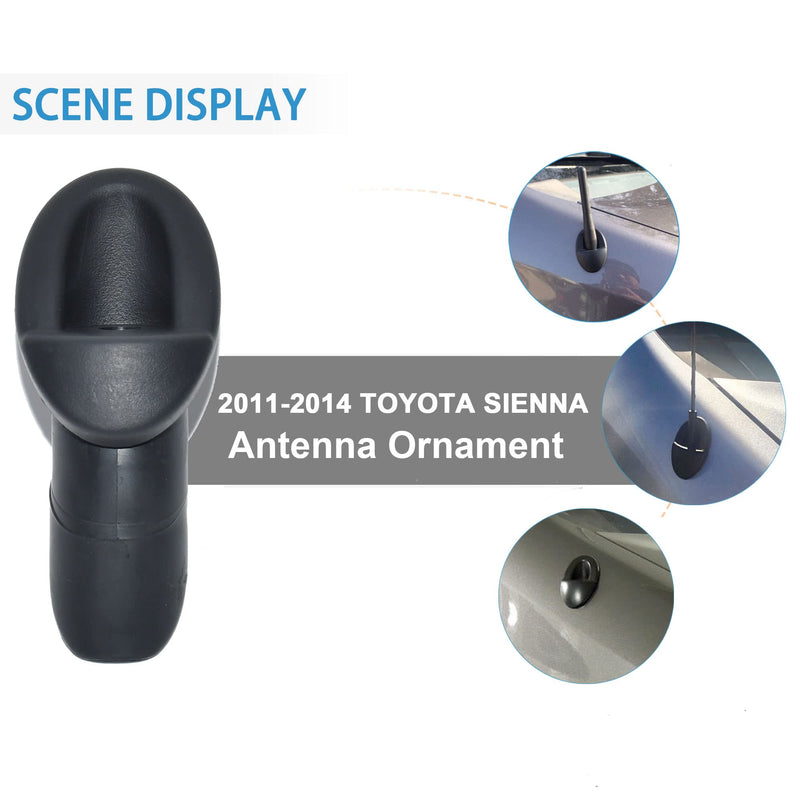 Anina Antenna Ornament for 2011-2014 Toyota Sienna 86392-08020 Toyota Accessory Antenna Adapter Black Mount Radio Antenna Base Bezel