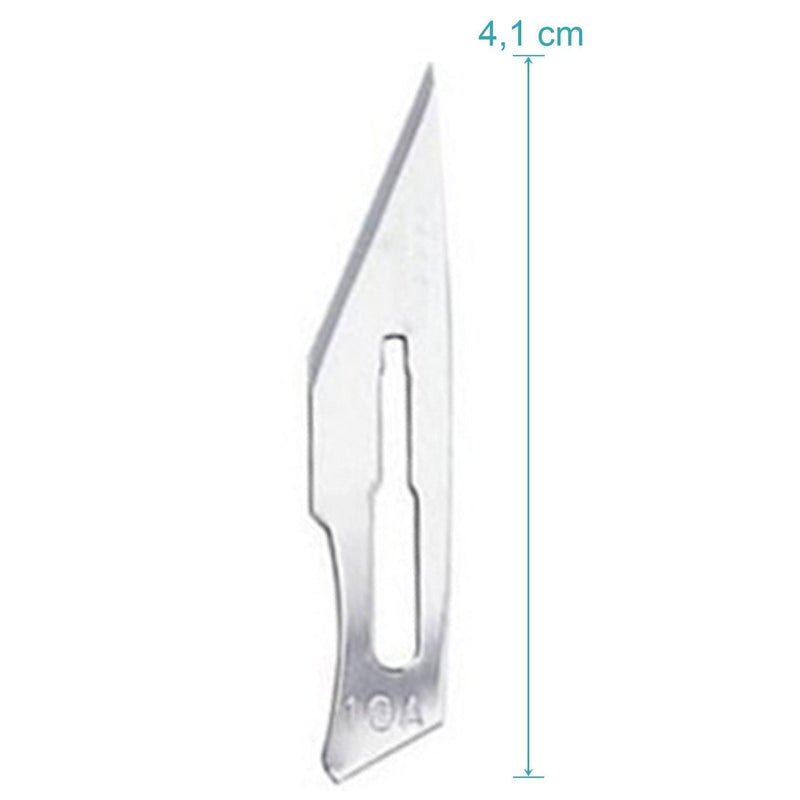 May Set of 60 Sterile Disposable Scalpel Blades - Sample Set Fig. 10-15 Carbon Steel - Precision Blades for Crafts, Model Making, Foot Care, Dermaplaning - Fits Handle No.3
