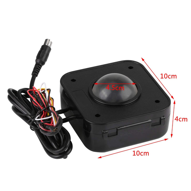 KIMISS Illuminated 4.5cm Round LED Trackball PS/2 PCB Connector for Ade