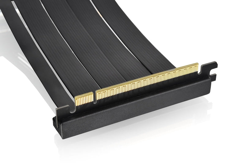 Thermaltake PCI-E 4.0 Dual 90 Degree Riser Cable | 130 mm | Black
