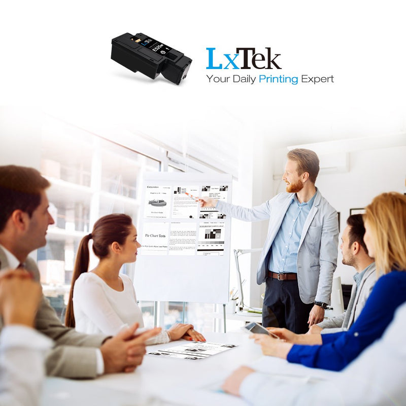 LxTek Compatible Toner Cartridge Replacement for Dell E525W E525DW E525 525 to use with E525W Color Laser Printer (1 Black, High Yield)