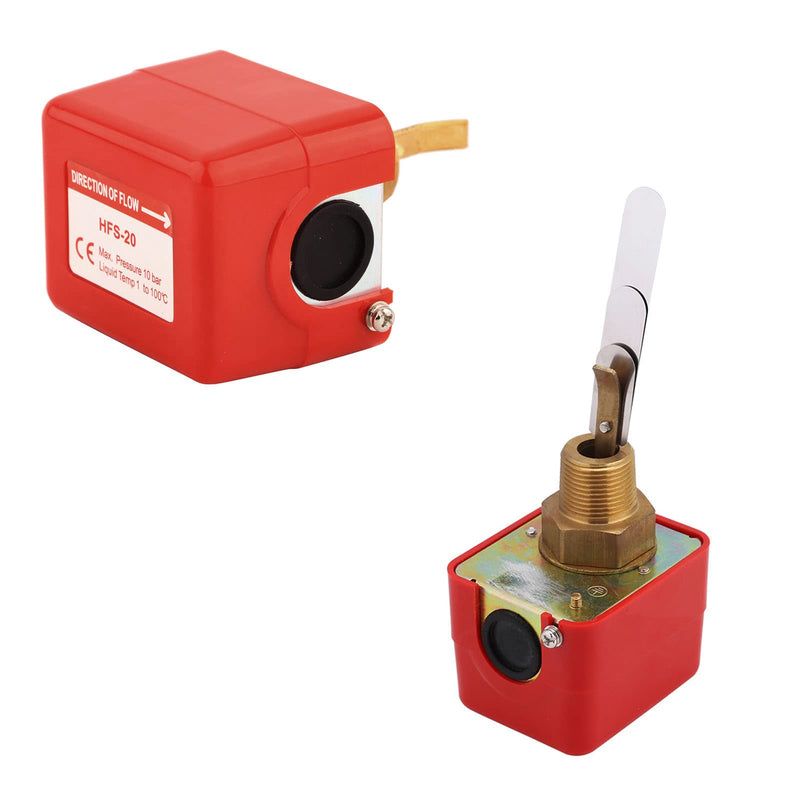 Flow Sensor 1 Inch SPDT Thread Paddle Flow Switch Automatic Control SPDT R3 4 Liquid Water Oil Sensor Control Automatic Paddle Flow Switch