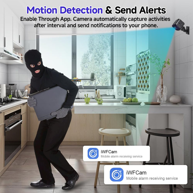 2026 Mini HD Nanny Cam Hidden Camera, No Subscription Required, Enhanced Low Light Night Vision, Remote Discreet Monitoring for Elderly Care, Children, Pets & Home Security, 2.4GHz Wireless Camera