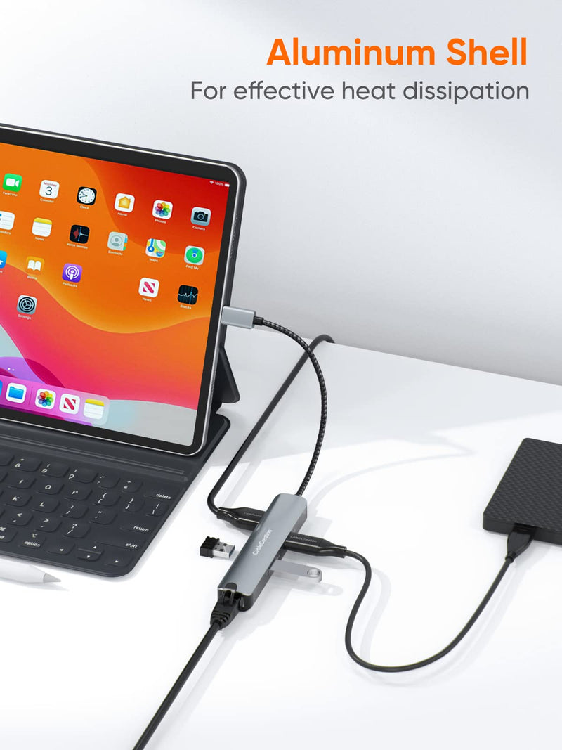 CableCreation 5-in-1 USB-C Hub Bundle with 7 in 1 USB C Hub