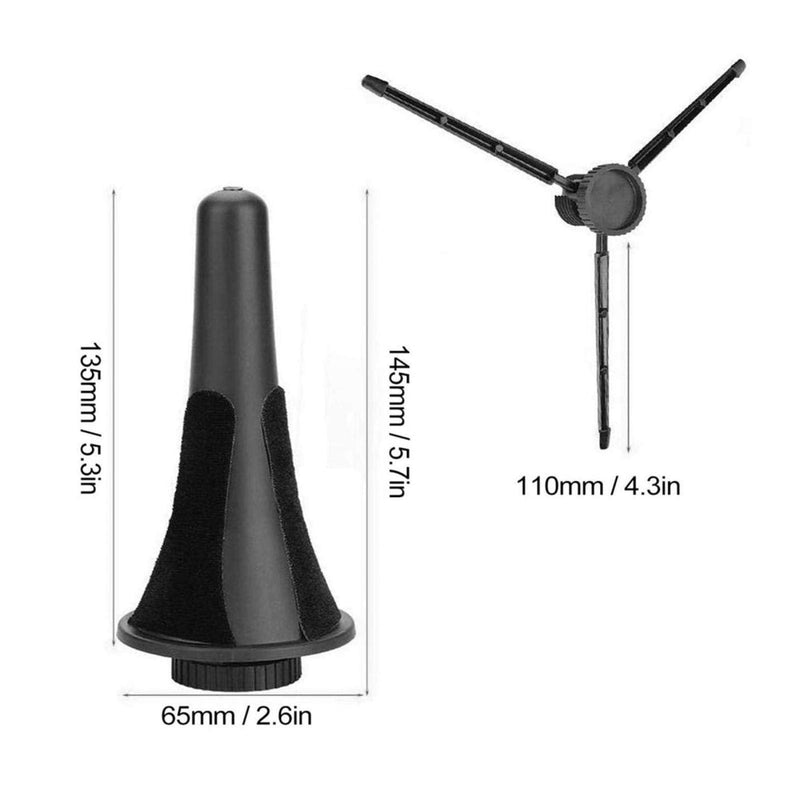 Folded Clarinet Stand, Reliable Anticorrosion Wear Resistant Clarinet Stand Holder Stable for Professional Use for School for Student for General Purpose