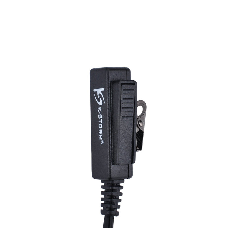Covert Acoustic Tube Walkie Talkie Earpiece Surveillance Headset with Mic Compatible with 2 Pin Kenwood Two Way Radio 1 pack