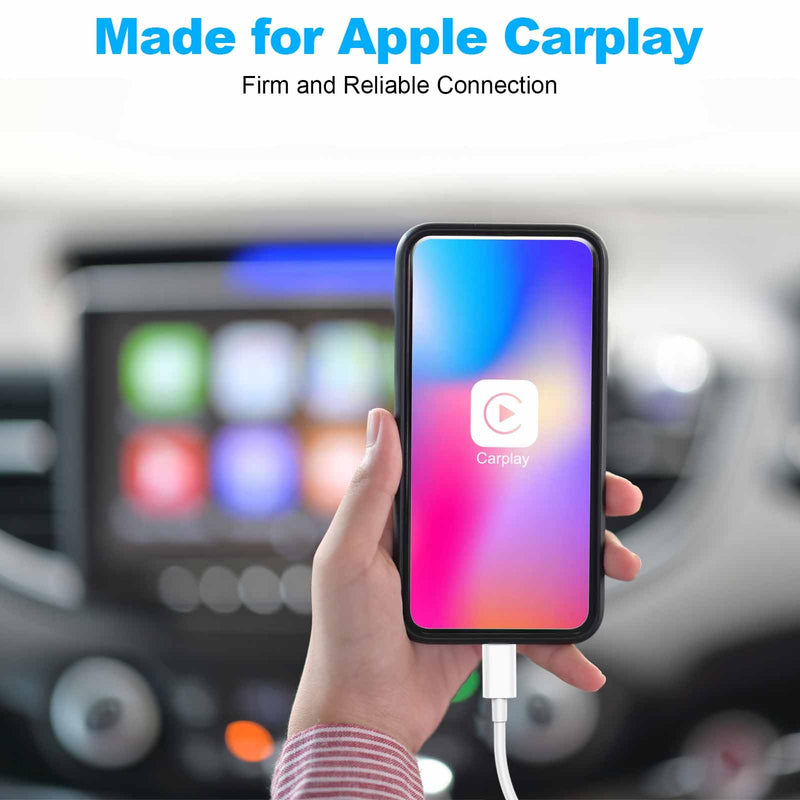 [AUSTRALIA] - Car Apple Carplay Cable，USB A to Lightning Cable Compatible with iPhone 14 13 12 11 Pro Max XR XS X Charger Cord，Car Charging Cable White 